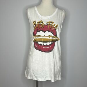 Country Deep- White Graphic Tank Top